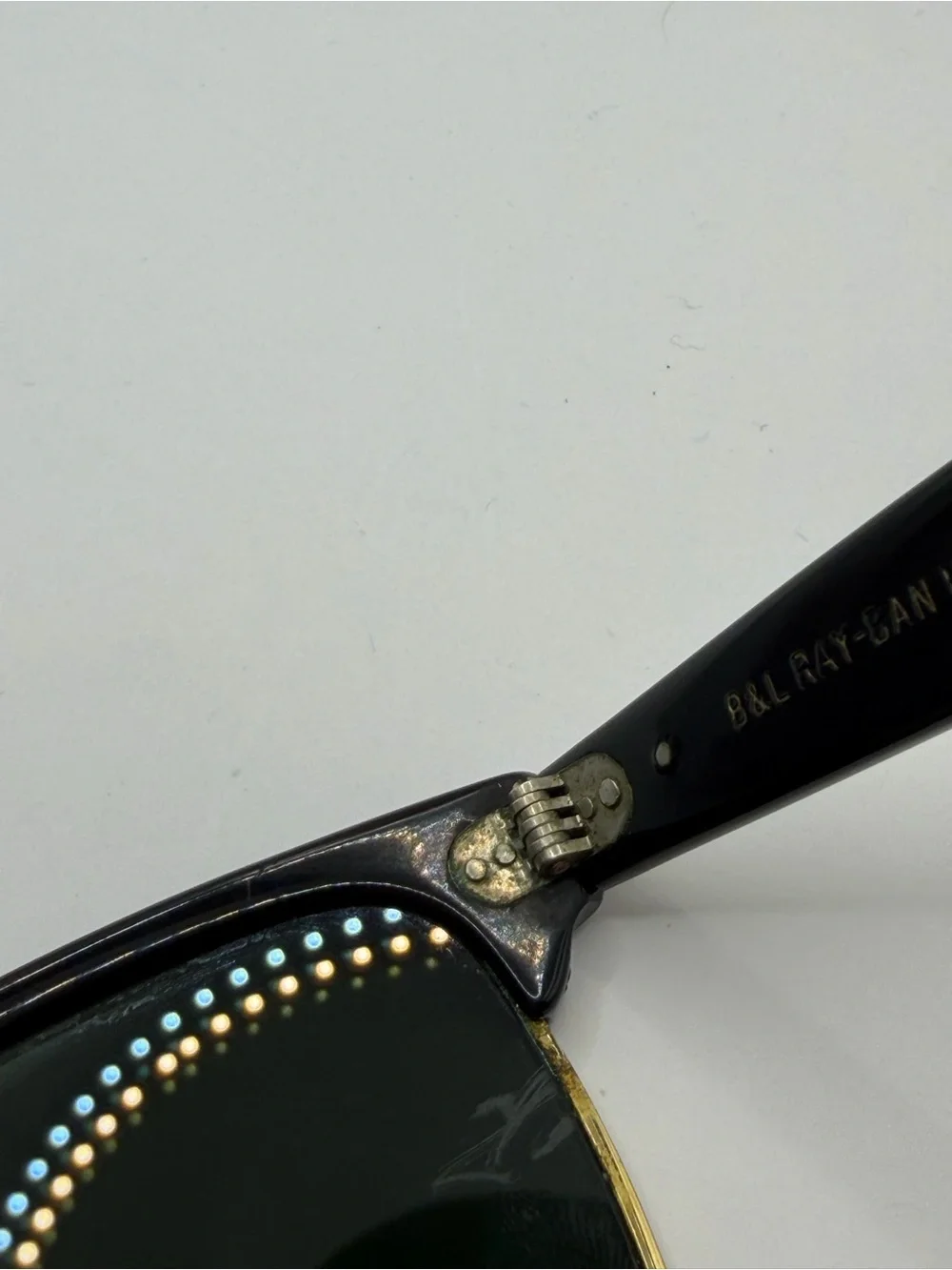 Vintage RAY BAN Sunglasses WAYFARER MAX B&L Black Frame Black Lens 1970-80s asis